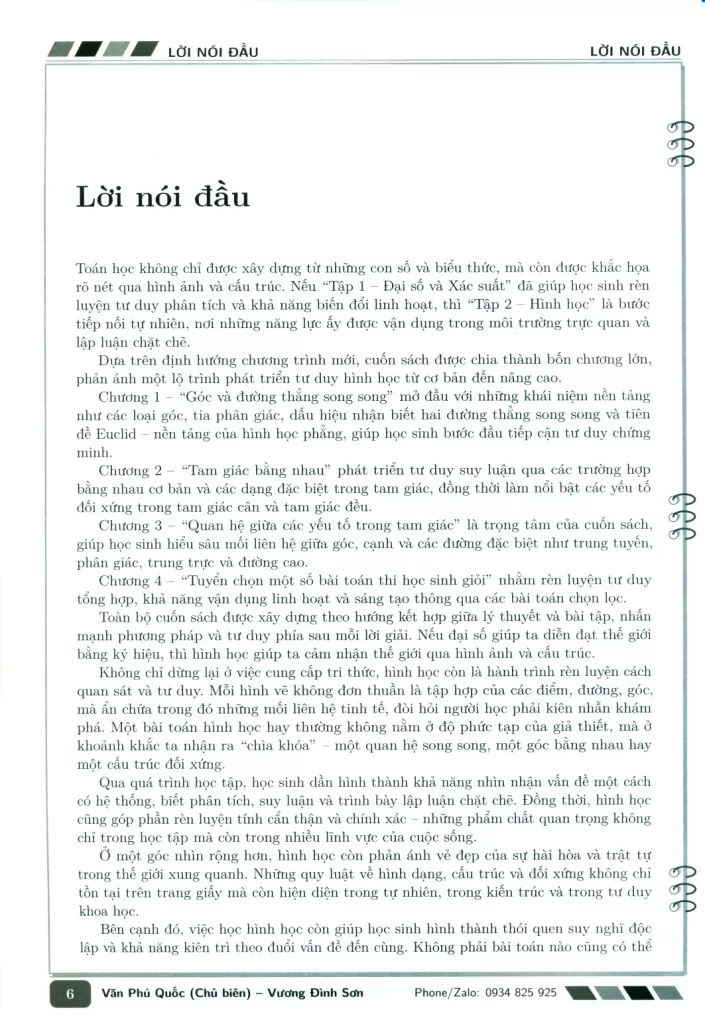CÁC CHUYÊN ĐỀ BỒI DƯỠNG HỌC SINH GIỎI TOÁN LỚP 7 - TẬP 2 (Hình học)